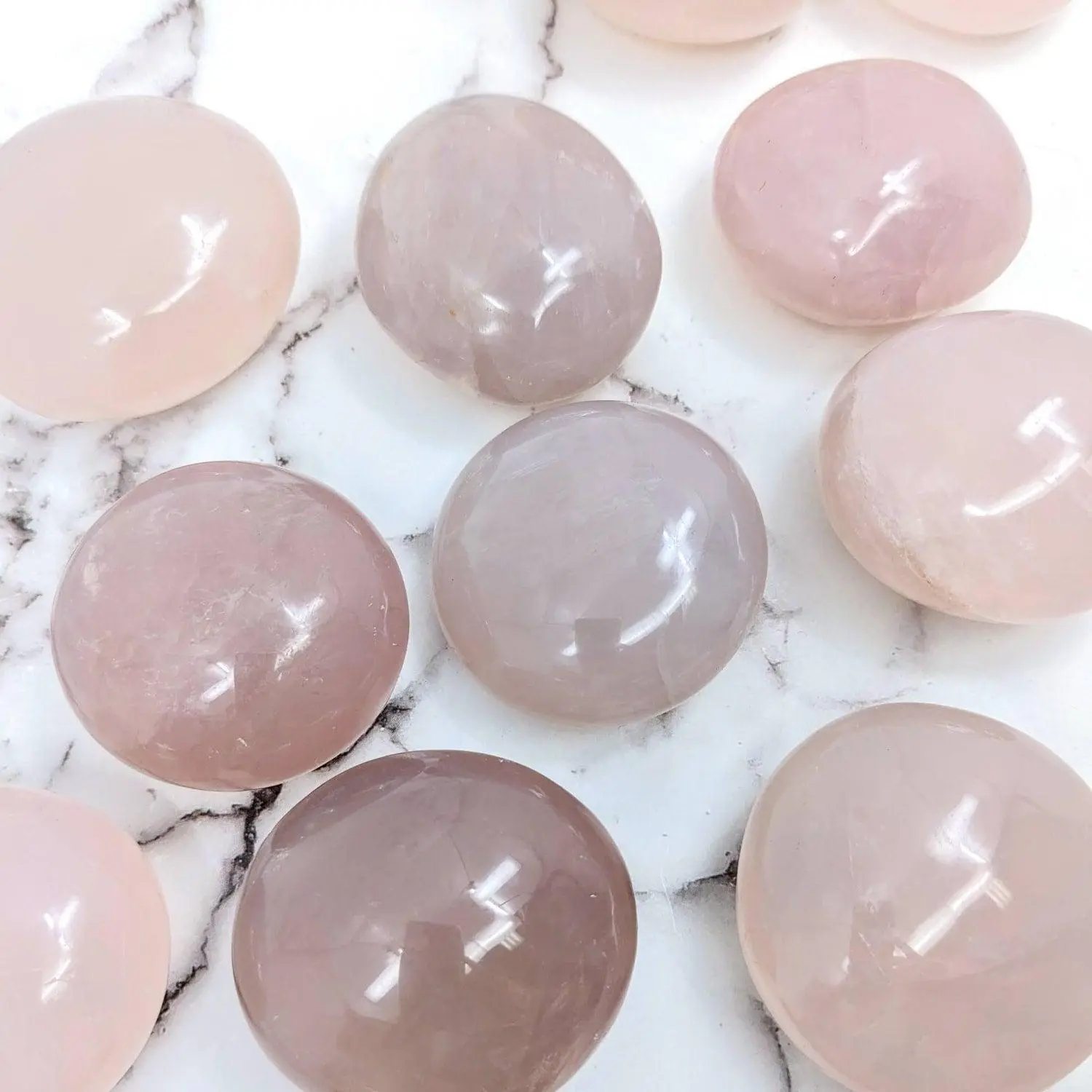 Blue Rose Quartz Pebble - Polished Quartz Stone
