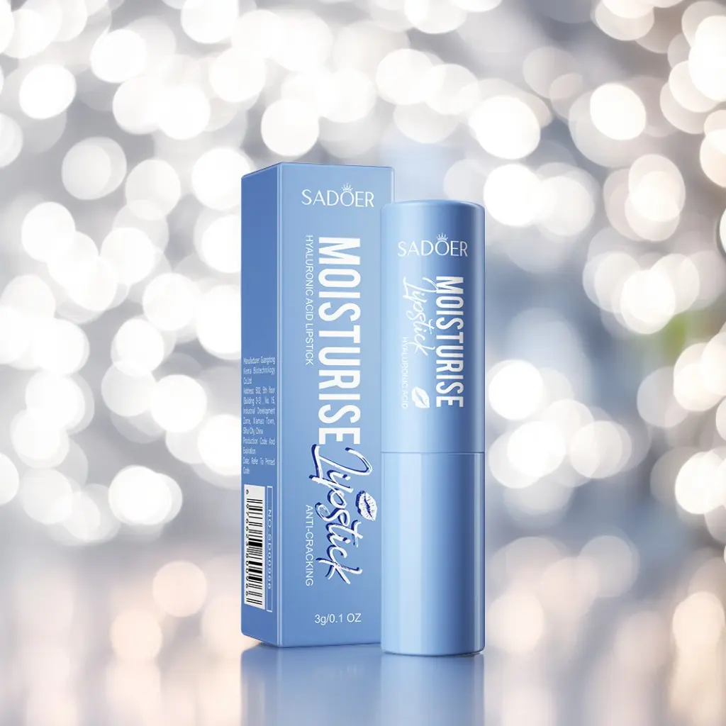 Hyaluronic Acid Hydrating Moisturizing Long-Wear Lipstick - Glossy Cosmetic with 3-Day Lip Tattoo Effect, 99.6% Lip Line Depth Reduction for Daily Care, Lip Care