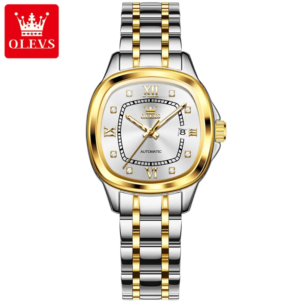 Celebrity endorsement OLEVS brand women's watch luminous waterproof luxury elegant hot style fully automatic mechanical watch 9810