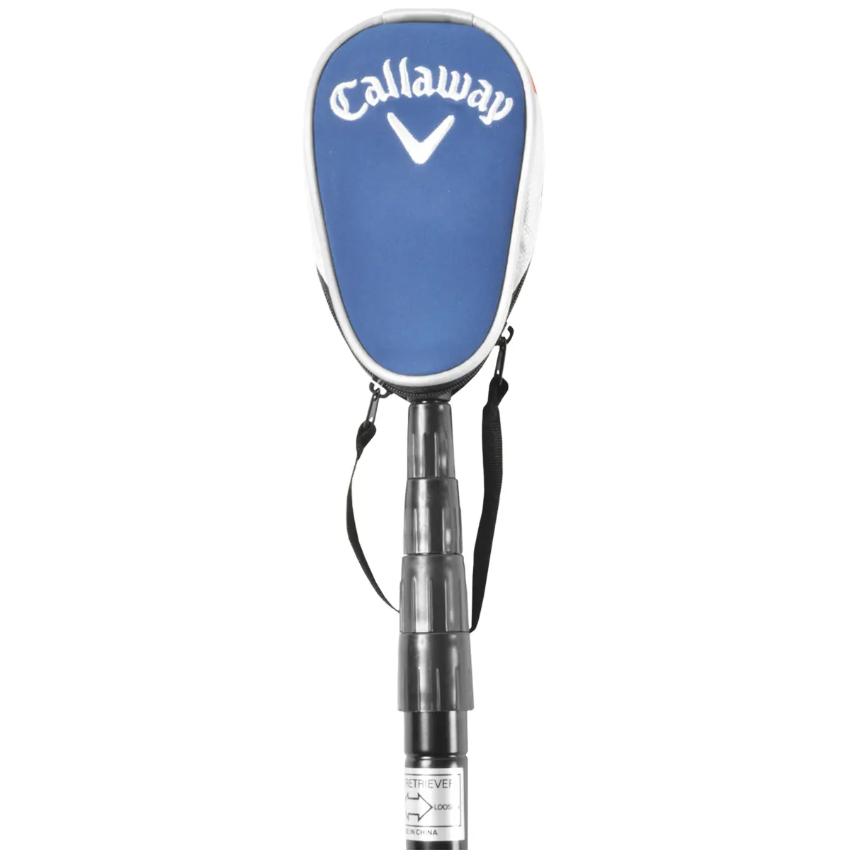 Callaway Pocket 6' Golf Ball Retriever, Golf Accessories with Ergonomic Sure-Grip Handle, Dual Zip Headcover for Any Penalty Shot