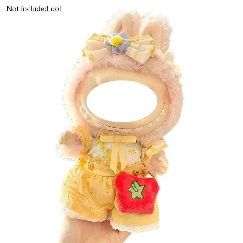 38cm Summer Belle Dress Set for Bubu Dolls, Doll Clothes, Doll Outfit, Cute for Playtime, Perfect Gift Idea,Prefect romantic gifts for doll lovers&collectors ，Not included doll.