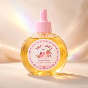 YOUR HOO HA Soothing Bikini Oil-STRAWBERRY CREME (Soothes, Reduces Ingrown Hair, Fights Odor), Olive Oil, MCT Oil, Cranberry Extract, Neem Oil, Strawberry Oil by Wylow Beauty