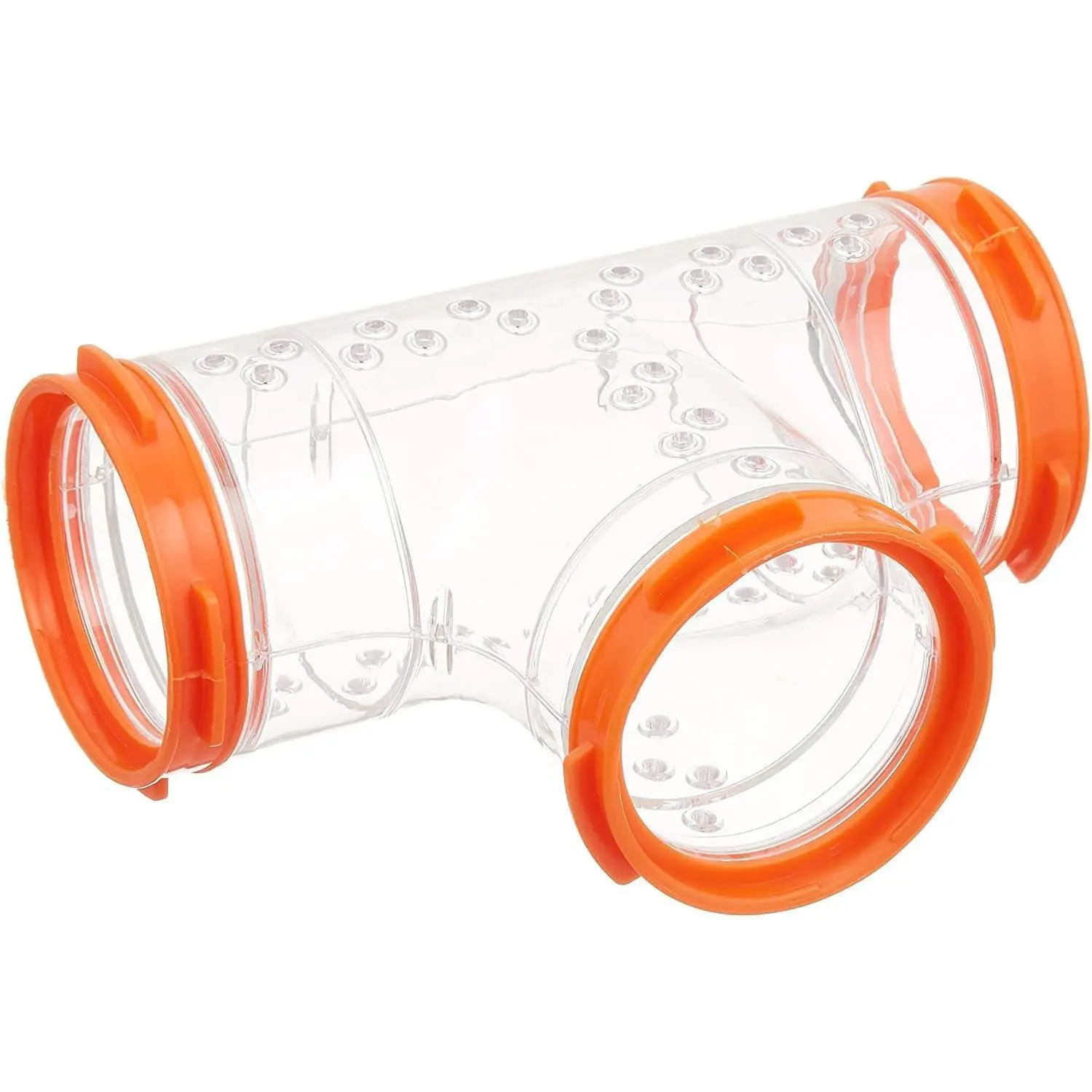 Hamster Cage Play Tube T-Tunnel, 5.5L x 3.9H x 2.4 Diameter Inches, Clear