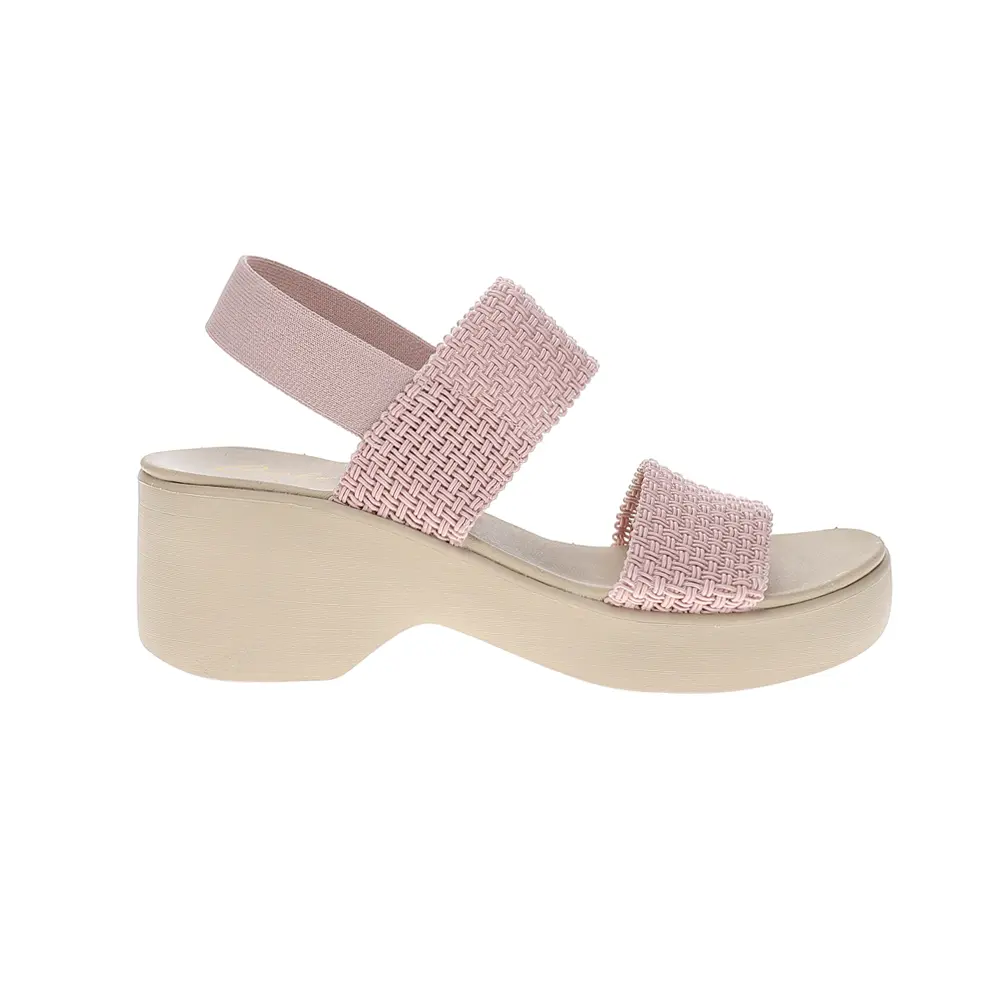 SKECHERS Womens Cali Day Woven Platform Slingback Casual Sandals Casual - Pink