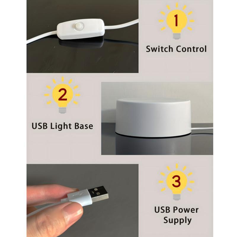 Jesus Cross 3D Night Light - Christian Religious Faith LED Lamp, Catholic Gift for Men Women, Aesthetic Acrylic Room Decor for Bedroom Prayer & Church, USB Powered