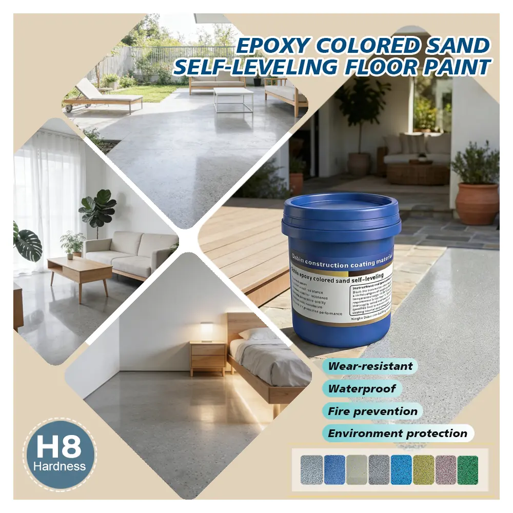 Epoxy Flooring Sand Paint Kit, High-Coverage Cost-Effective Solution for Small & Large Spaces, Tile & Concrete Applications, Tile Paint, Concrete Paint