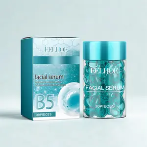 EELHOE Hyaluronic Acid Serum Capsules with B5 & Madecassoside Peptide - 30 Piece Hydrating Anti-Aging Facial Treatment for Smooth Fine Lines & Elasticity Support