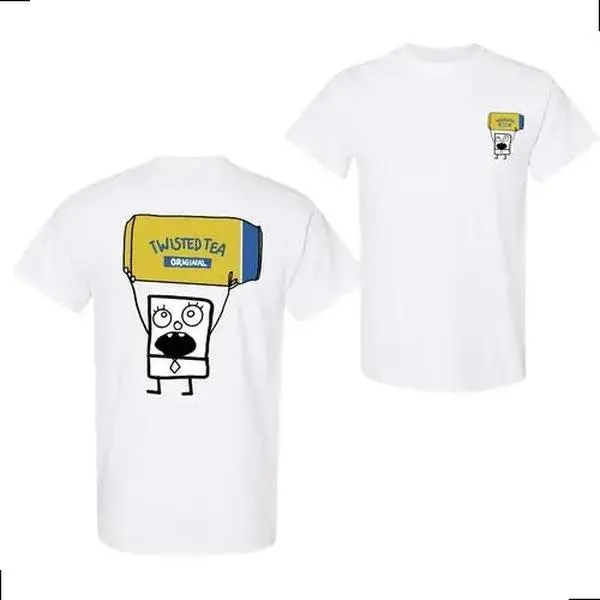 Doodlebob Twisted Tea Essential 2 Sided T-Shirt, For Men And Women T-Shirt