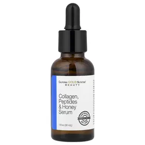 California Gold Nutrition Collagen, Peptides, and Honey Serum, 1 fl oz (30 ml)