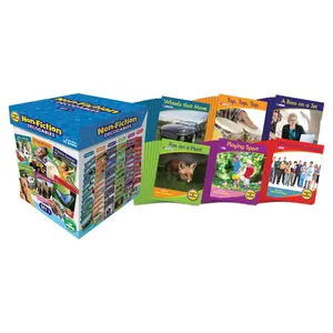 212 MAIN Letters & Sounds 1 Non-Fiction Boxed Set, Grade PK+ Learning Materials with Controlled Texts, Paper Pages & Vibrant Photos, Visual Learning Tools for Early Childhood Education