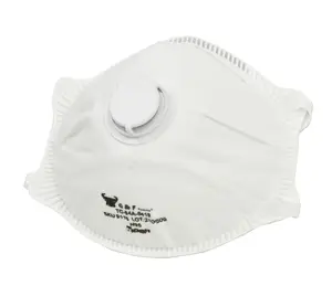 G & F 9116 Particulate Respirator Dust Mask with Valve, Two-Strap Cup Style Design, Lightweight with Cushioning Nose Foam, NIOSH Approved 10 Masks