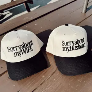 Sorry About My Husband / Wife Embroidered Trucker Hat