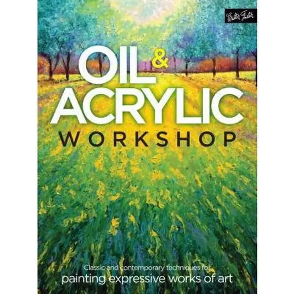USED Book - Oil & Acrylic Workshop: Classic and Contemporary Techniques for Painting Expressive Works of Art by Adams, Kimberly (Paperback) - english