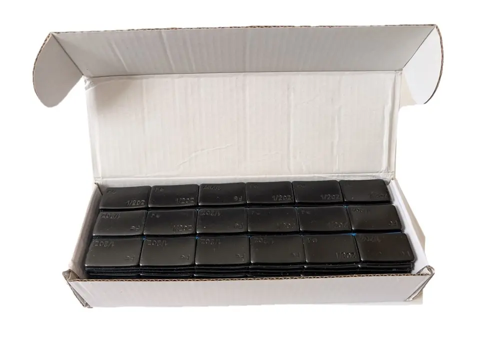 1/2oz, 0.5oz, Low Profile, Black, Adhesive Stick On Wheel Weights 180PCS