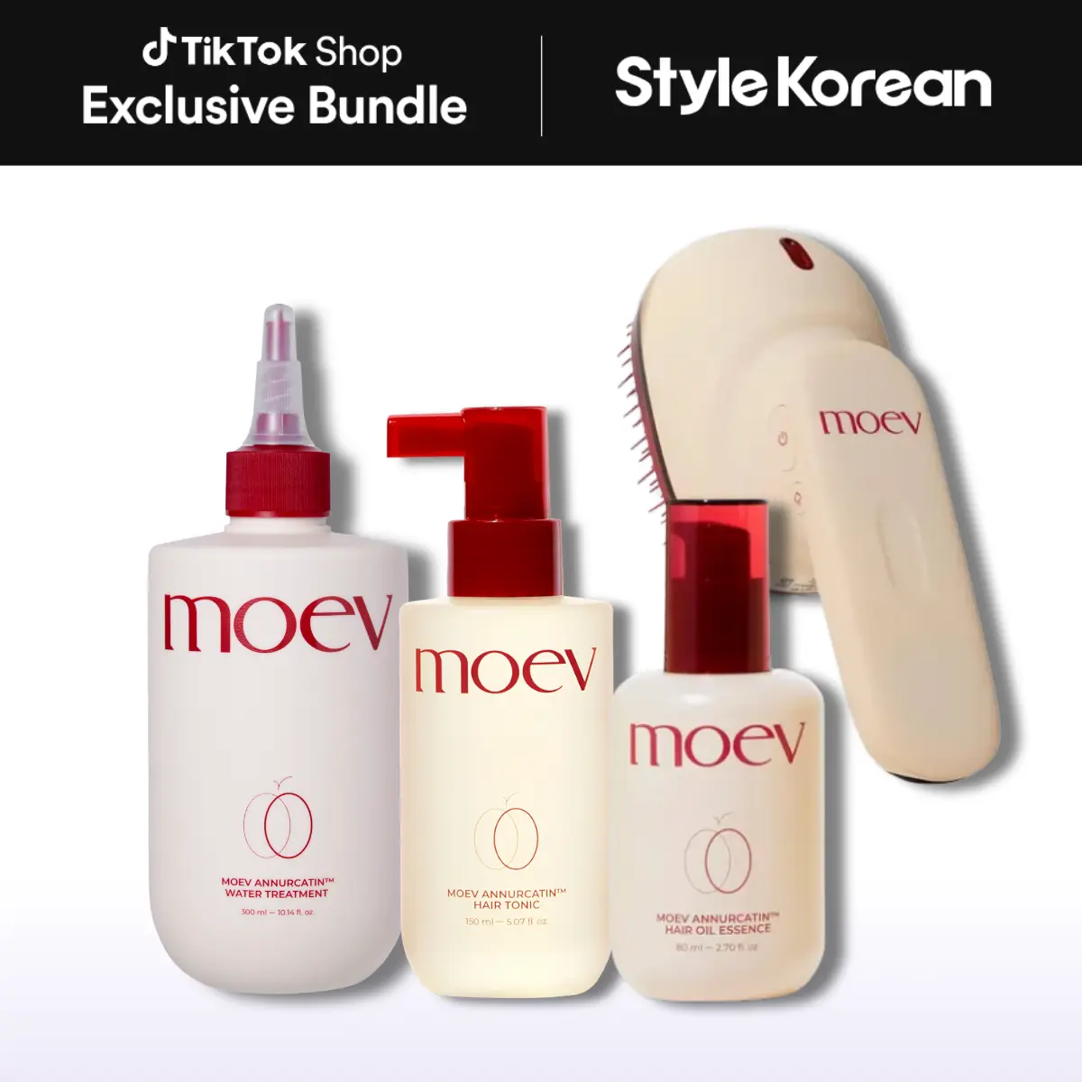 [moev] Annurcatin Hair Care Set - Hair Steamer Pro, Annurcatin Water Treatment, Annurcatin Hair Oil Essence, Annurcatin Hair Tonic