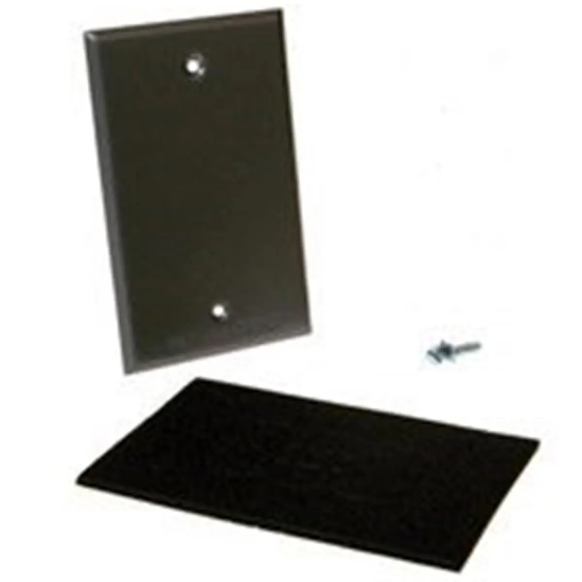 Gray Outdoor Waterproof Metallic Rectangular Single Gang Blank Faceplate Cover (Model 5173-5) - Outdoor Use, Rugged Metallic Construction, Powder Coat Finish, Scratch Resistant, Gasket, Mounting Screws, Multi-Lingual Instructions, 5.9x9.2x5.31in, 0.21lbs