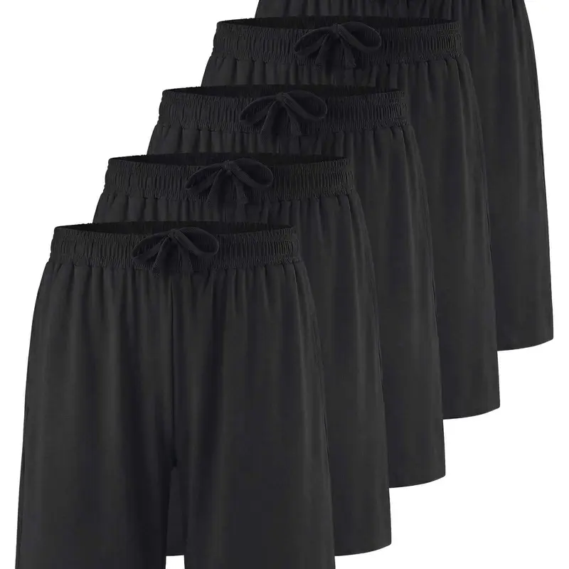 5 Pack Men's Dry Fit 7 Inch Shorts Athletic Running Basketball Workout Gym