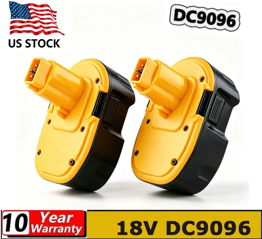 2-Pack 18V 5.5Ah Replacement Battery for Dewalt 18V XPR Cordless Power Tools, Compatible with DC9096, DC9098, DC9099, DW9095, DW9096, DW9098, DE9038