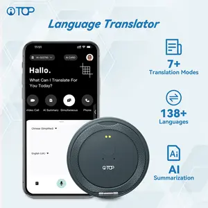 AITOP AI Language Translator Device A102 with Stand | 138 Languages,  Voice/Photo/Call/Offline Language Translator, Real-Time Translator for Travel, Business & Learning, Smart Meeting Notes,Magnetic Phone Ring Holder
