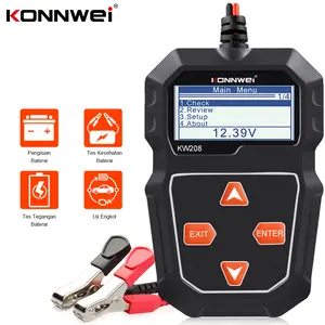 KONNWEI KW208 Car Battery Tester 12V 100 to 2000CCA Measuring Battery Analyzer 12 Volts Battery Tools Voltage Test for Car/Motorcycle Instrument