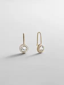 Fallon 14K Gold Semi-Precious Earrings - White Quartz
