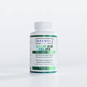 Calm Aid Relife, Deep Calm Lavender Formula, Stress Management Support, 60 Capsules, 982mg