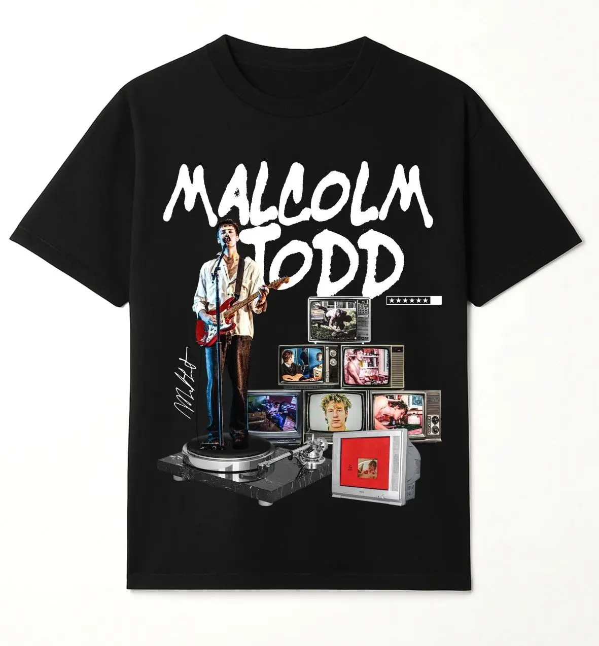 Malcolm Todd Graphic Television Album Style T-shirt , Vintage RB Music For Fans Tee