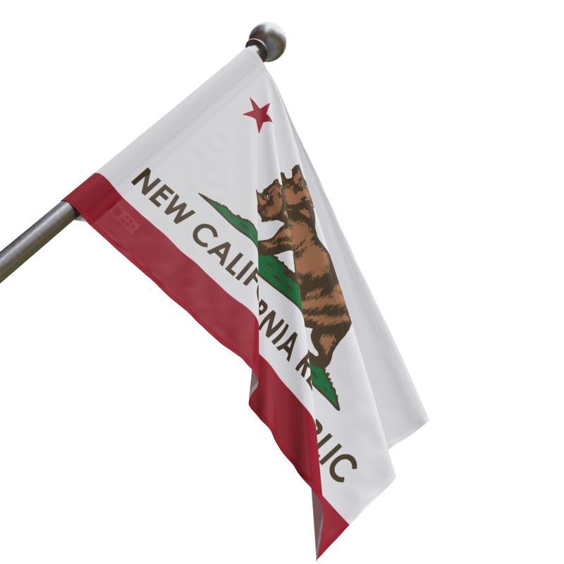 New California Republic Flag Fallout Flag Shelter Series Video Game Flag Two-Headed Bear Flag Home Decor 3*5Ft