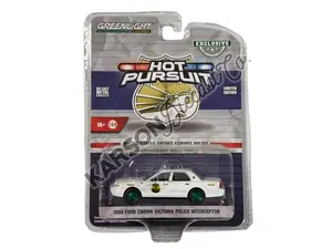 CHASE 1998 Ford Crown Victoria Interceptor (Hot Pursuit) United States Secret Service Police Diecast Scale 1:64 Model - Greenlight 43015B