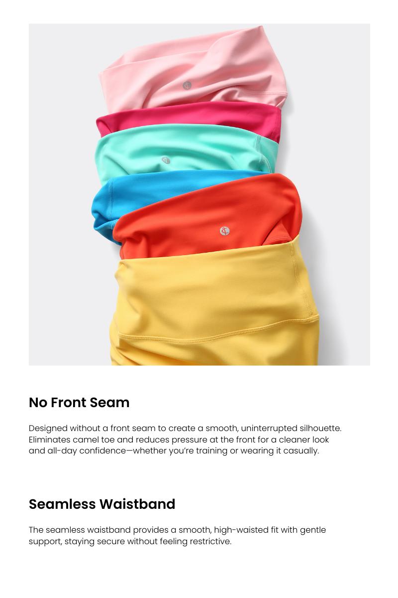 Colorfulkoala Dreamlux No Front Seam Capri Leggings for Women 21" Inseam, High Waisted Yoga Pants