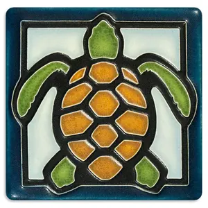 Turtle Light Blue Tile - 4x4