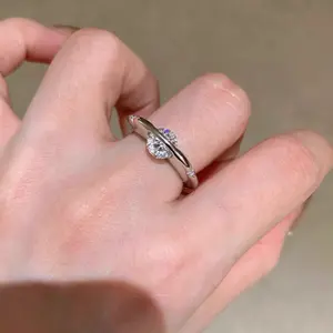 Gifts Girlfriend Rotating Cubic Zirconia Planet Ring 360° Spinning Center Stone Design Anniversary Gift Halloween Gifts Gold Plated Eternal Love Symbol Ring