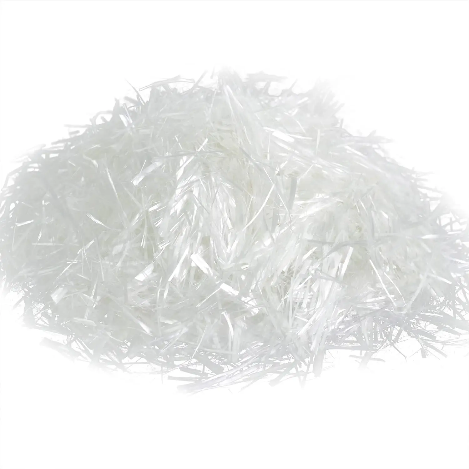 Fiberglass Synthetic Waterproof Cement Mix - 3/4in(19mm), 1lb, Reinforcement, Anti-Seepage, Anti-Cracking - Ideal for Building Walls, Basements - 1 Cubic yd Coverage Capability