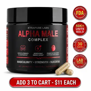 Alpha Male Complex – Clinically Dosed High Potency Men's Health Supplement | Tongkat Ali, Shilajit, Turkesterone & More