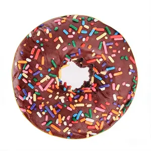 Food-Themed Blanket, Lightweight Washed Blanket, Realistic Donut Pizza Cornbread Pattern, Soft Comfortable Casual Throw, Home Office Use, Nap Blanket, Sofa Cover