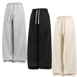 Men's Fleece Sweatpants - Baggy, Drawstring Waist, Loose Fit Athleisure Pants, Casual Sports Trousers for Mens Clothing Daily Wear in Spring and Autumn,summervibes