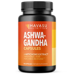 Ashwagandha Capsules 1000mg with Artichoke Extract for Mood and Stress Support - Ashwagandha Extra Strength with Artichoke Leaf Extract - Vegan and Non-GMO Formula - 90 Ashwagandha Capsules