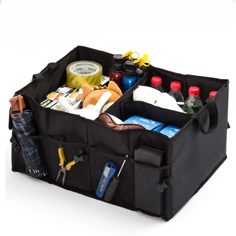 Car supplies trunk storage box, foldable large package car storage box, camping Outdoor car storage box