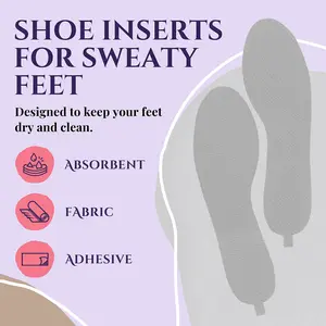 Accents Inserts shoe liners disposable insoles moisture absorbing odor eliminator thin adhesive women sockless anti odor sweat absorbent