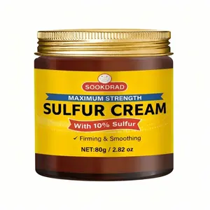Gentle Sulfurous Firming Cream, 10% Concentration, Smooth and Soothing, Full Body Use, 80g, Suitable for Sensitive Skin, Daily Moisture