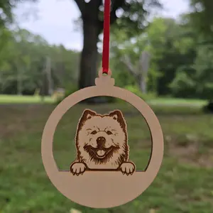 Laser Engraved Personalized Chow Chow Ornament