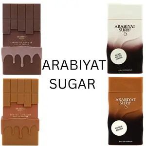Arabiyat Sugar Dessert Collection Eau De Parfum 3.4FL.OZ Gourmandy Vanilla Hazelnut & Toffee Perfume with Toffee, Cinnamon, & White Flower Notes