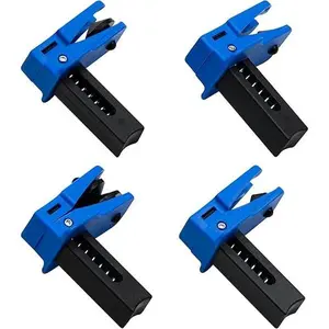 4 PCS Car Brake Line Clamp Set Universal Fuel Line Stopper Tool Automatic Fluid Stop Clamps for 1/2" 3/8" 5/16" and Banjo Fittings Professional Automotive Repair Kit