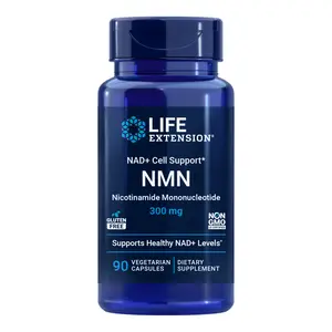 Life Extension NAD+ Cell Support NMN 300 MG, 90 Vegetarian Capsules
