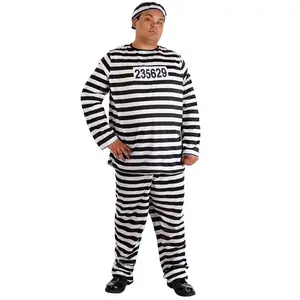 Plus Size Prisoner Costume for Men