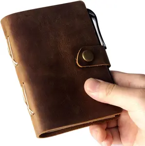 Pocket Notebook with Pen, Journal Mini Notebook Small Unlined Notepad for Women Men