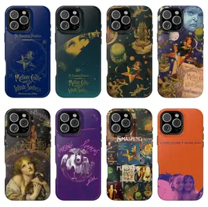 S-Smashing P-Pumpkins Phone Case 30th Anniversary – Mellon Collie, Siamese Dream & Adore Retro 90s Rock Album Art Cover for iPhone 17 promax to SE & Samsung Galaxy, Fan Gift