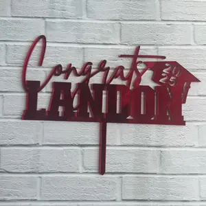 Personalized 2025 Graduation Cake Toppers & Decorations for High School or College Celebrations