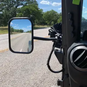 Door off Quick Release Side Hinge View Mirrors for Jeep Wrangler 1997-2018 TJ JK Does not apply