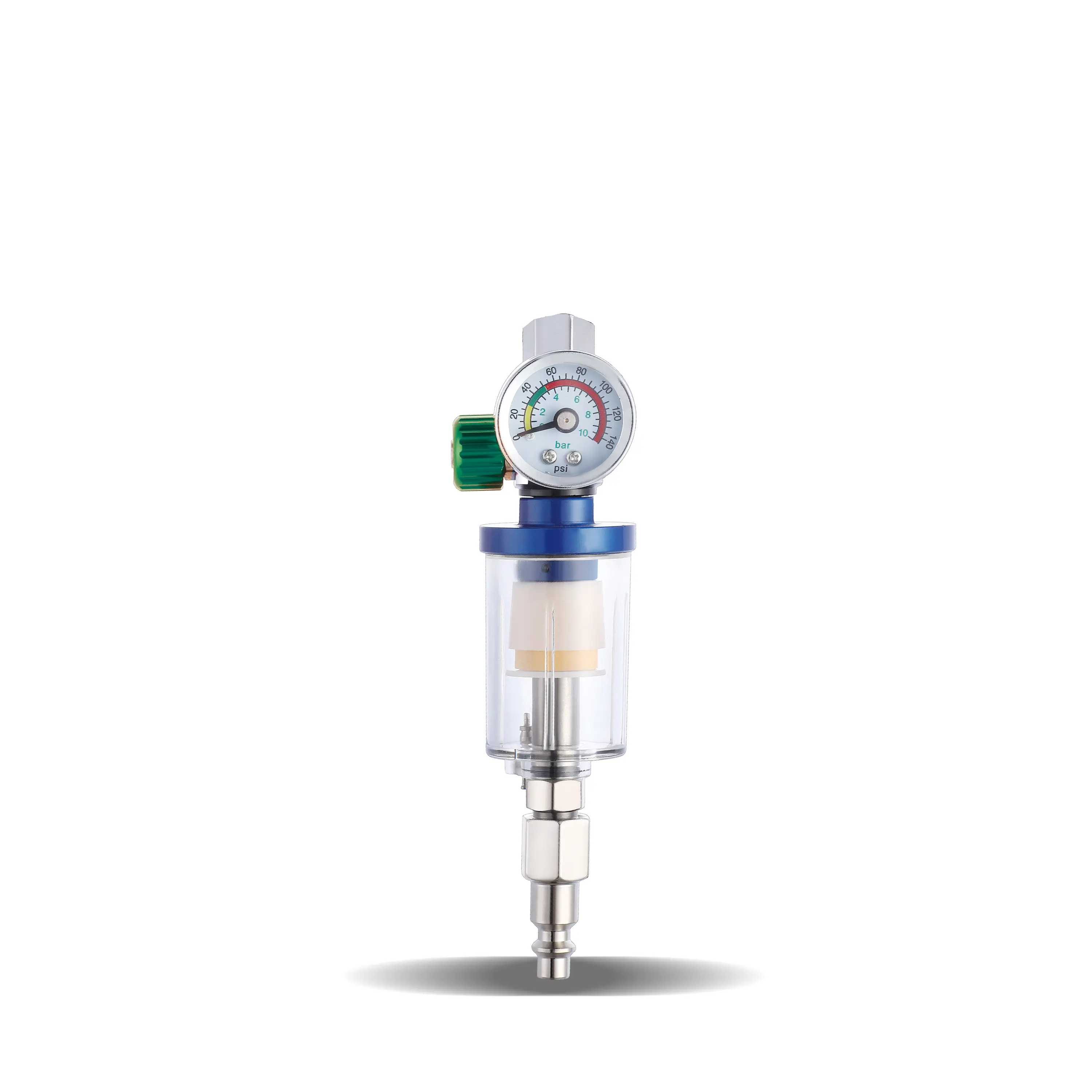 ENDOZER Roll over image to zoom in  G1/4" Inlet and Outlet Air Compressor Filter，with Air Regulator and Inline Air Dryer Oil Water Separator 150 PSI